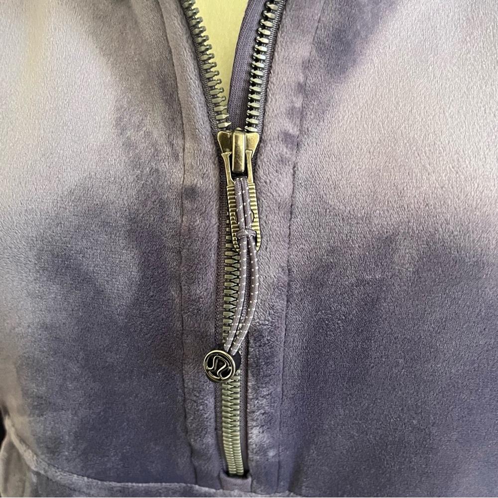 lululemon athletica velvet Half-Zip Scuba Hoodie in Purple - Picture 2 of 7